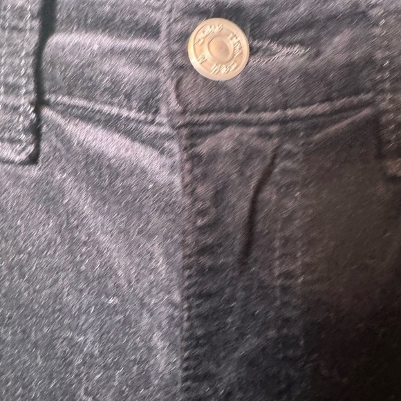 Rag & Bone Womens Black Velvet High Rise Ankle Skinny Style W1567Q232BLK Size 25 - Picture 2 of 7